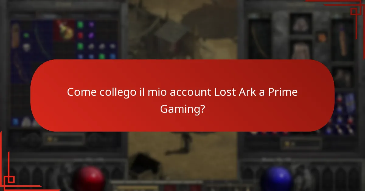 Come collego il mio account Lost Ark a Prime Gaming?