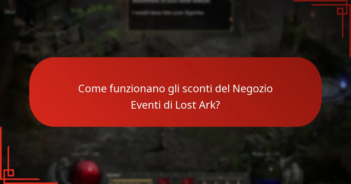 Come funzionano gli sconti del Negozio Eventi di Lost Ark?