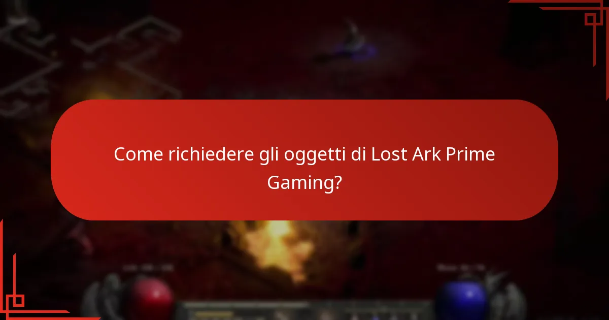 Come richiedere gli oggetti di Lost Ark Prime Gaming?
