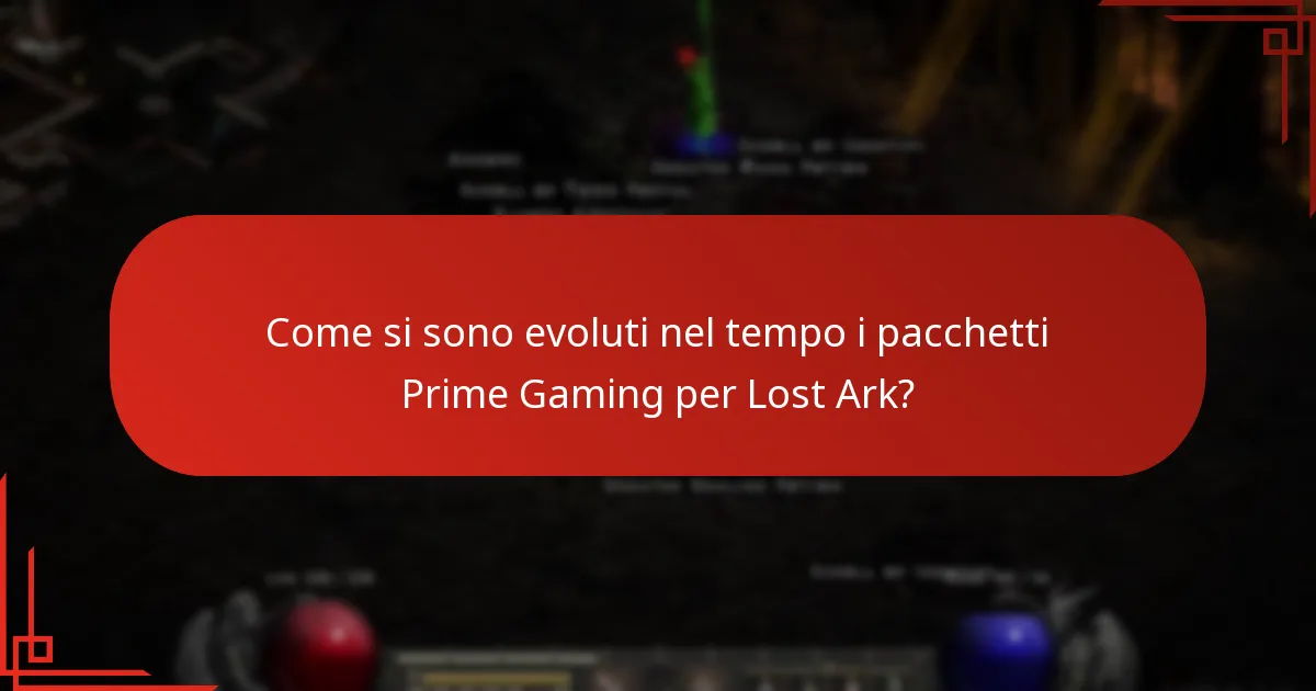 Come si sono evoluti nel tempo i pacchetti Prime Gaming per Lost Ark?