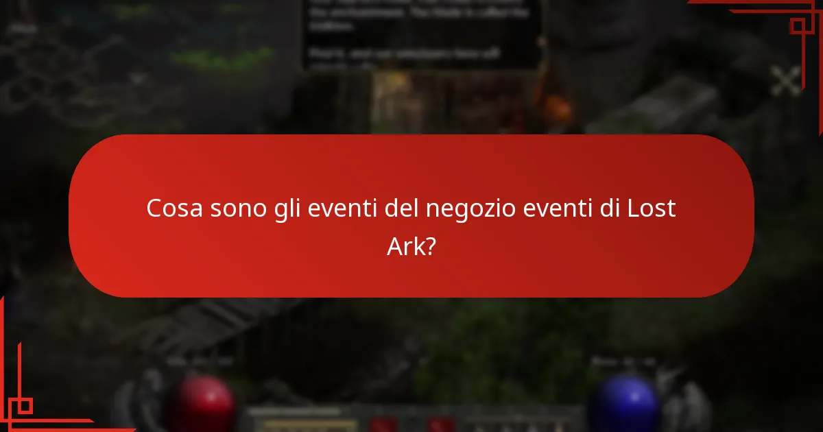 Quali ricompense possono guadagnare i giocatori dagli eventi del negozio eventi di Lost Ark?