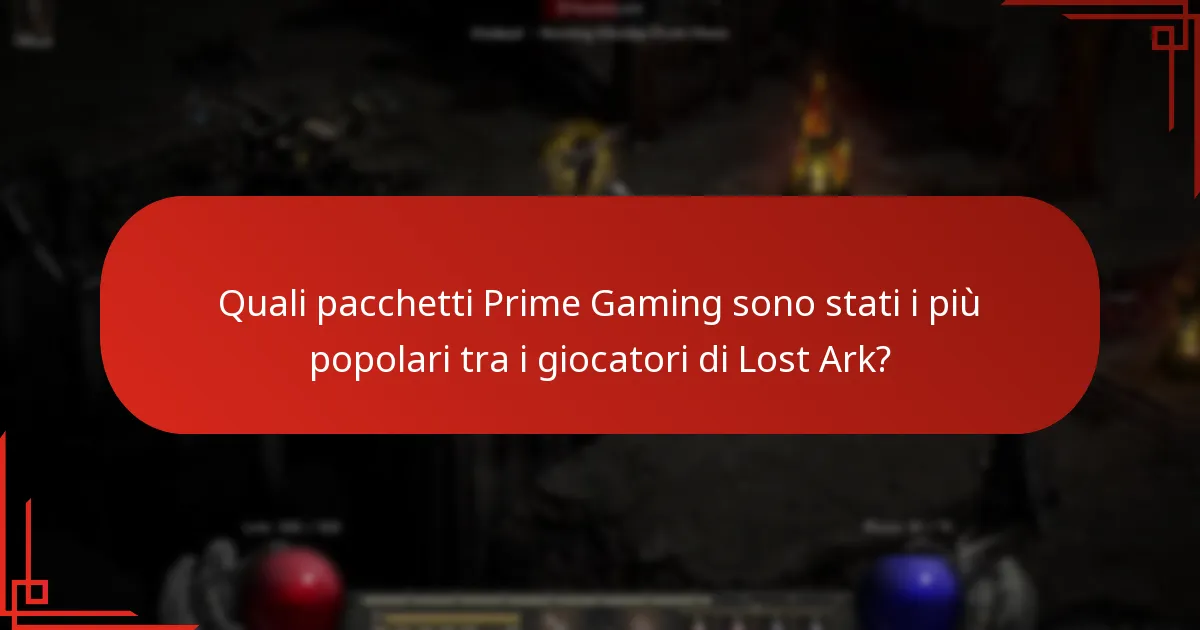 Quali pacchetti Prime Gaming sono stati i più popolari tra i giocatori di Lost Ark?