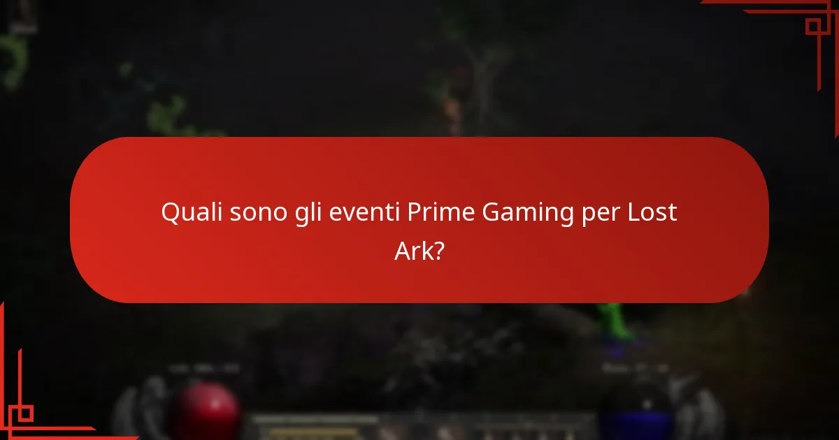 Come massimizzare la partecipazione agli eventi Prime Gaming di Lost Ark?