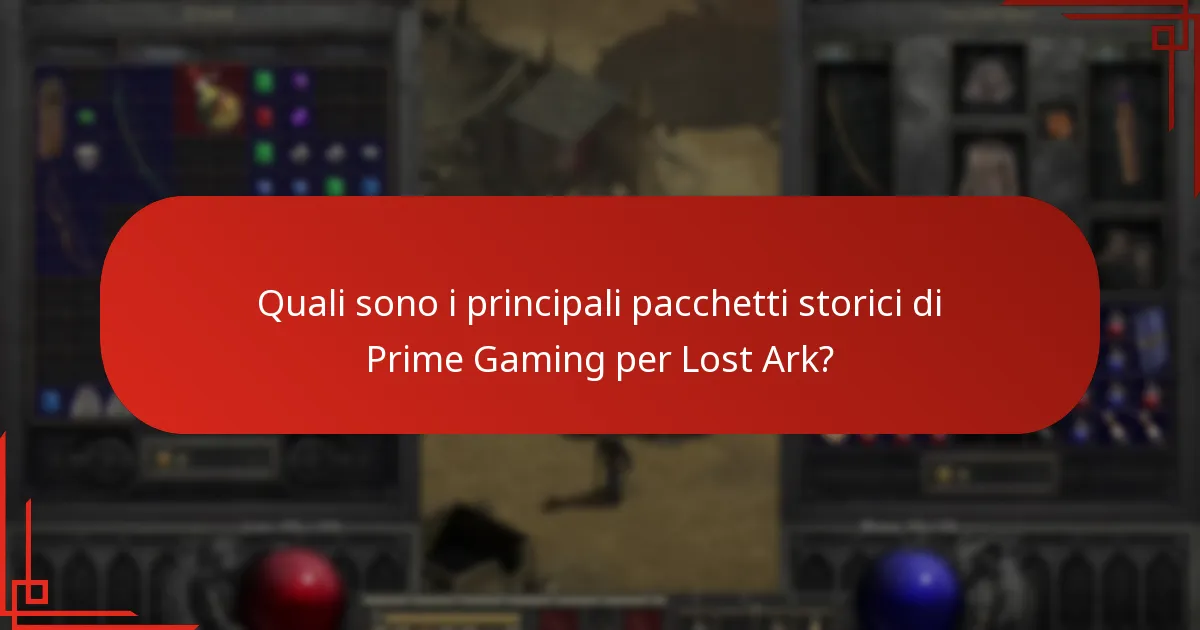 Quali tendenze possono essere osservate nei pacchetti Prime Gaming di Lost Ark?